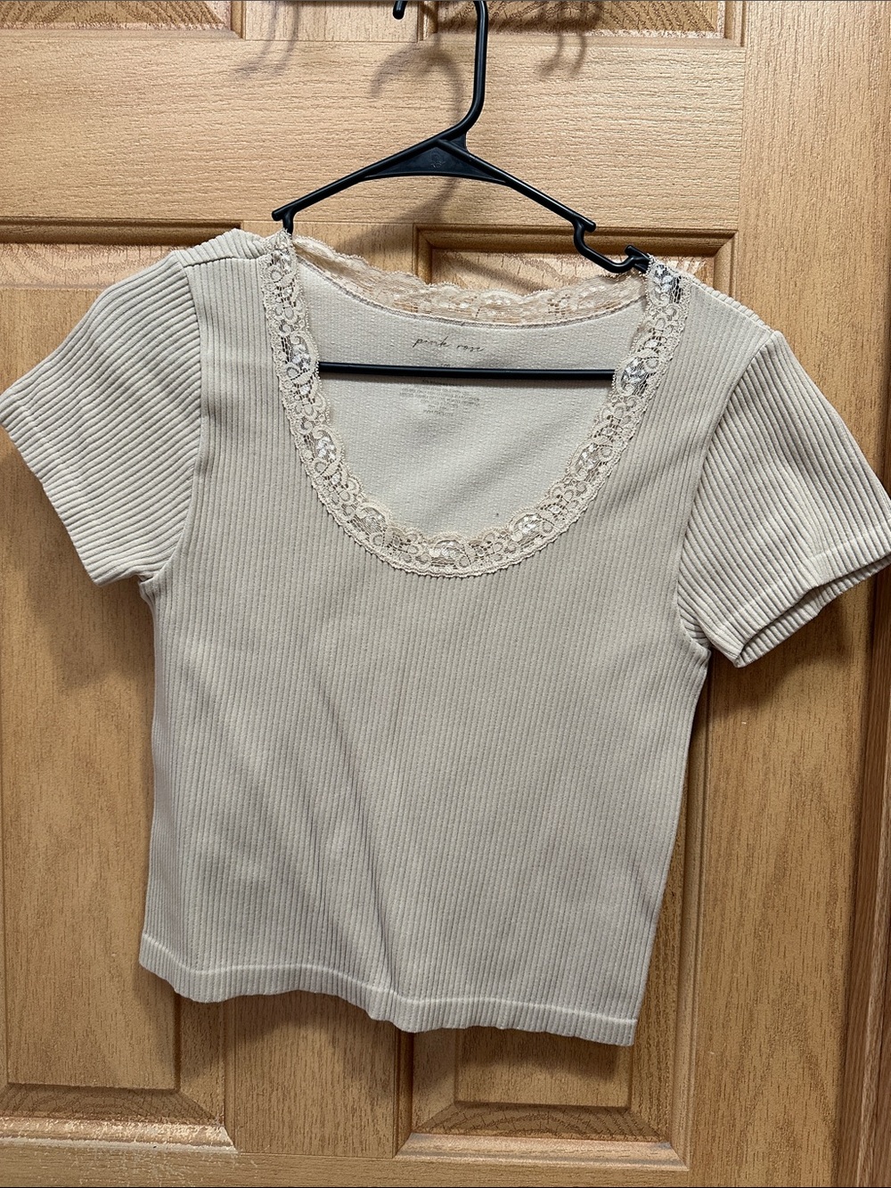 Women's Ribbed Short Sleeve Top